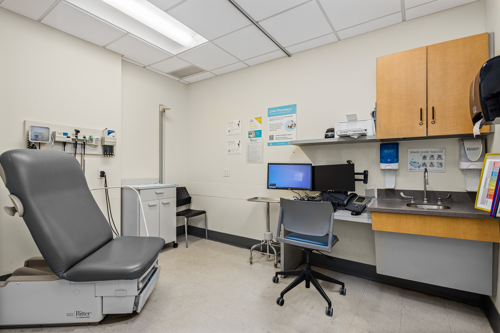 Medical exam room.